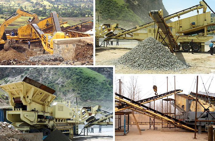 Mobile crushing plant