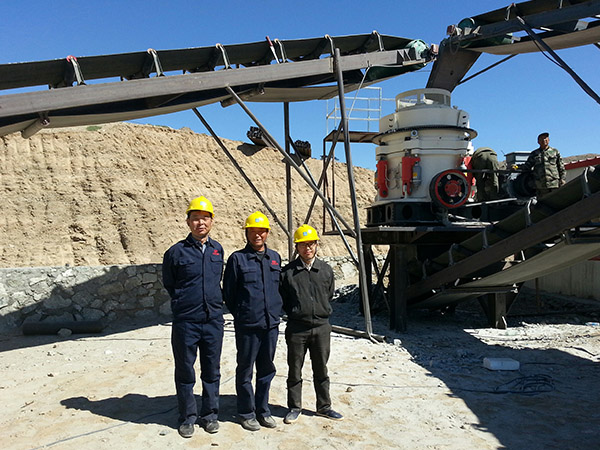 The advantage display of multi-cylinder hydraulic cone crusher in processing dolomite